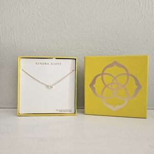New In Box Kendra Scott Jensen Birthstone Necklace- Ivory Mother Of Pearl